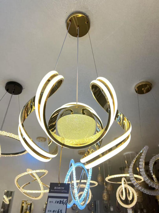 Galaxy Spiral Luxe LED Chandelier