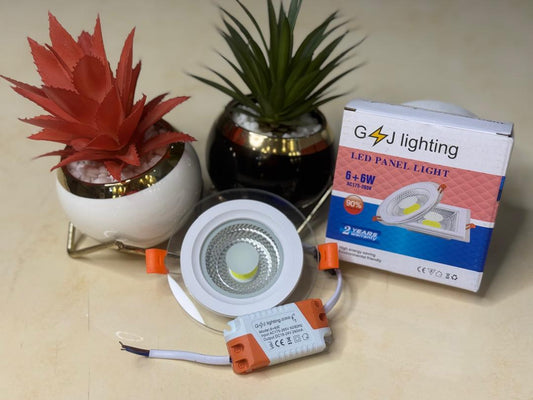 G4 Lighting 6+6W LED Panel Light – High Efficiency & Energy Saving